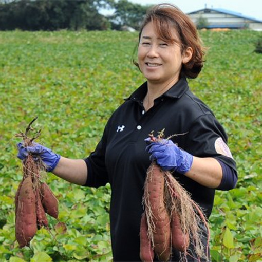 米川農園「佐之衛門の焼き芋」 米川 睦美さん（鉾田市）