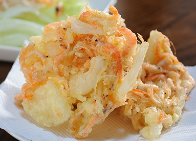 やみつき！テナガエビのかき揚げ