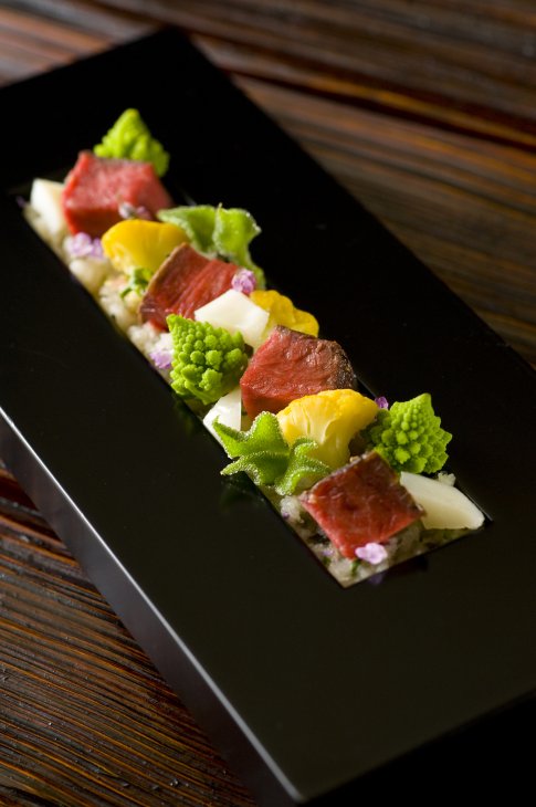 常陸牛の炭火焼