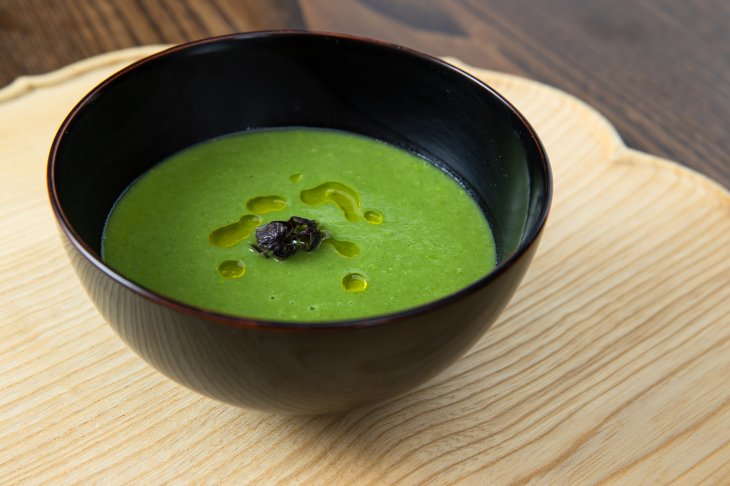 ちぢみこまつなのすり流し