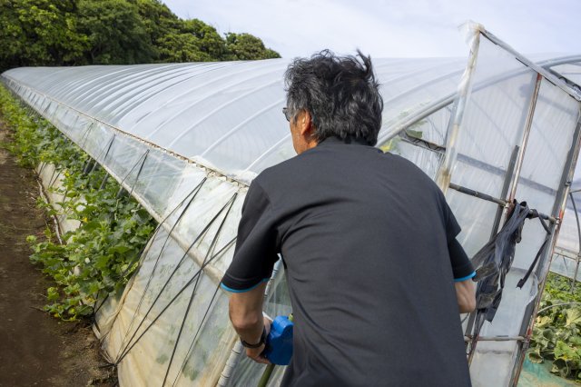刻一刻と変わる天候や風を見て換気
