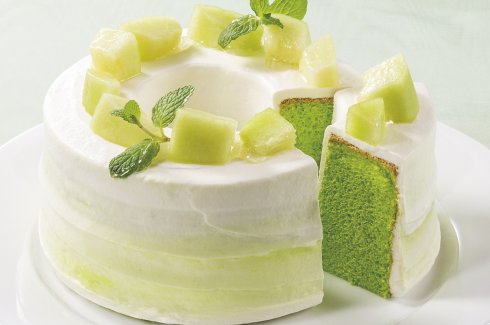 県産メロンのシフォン