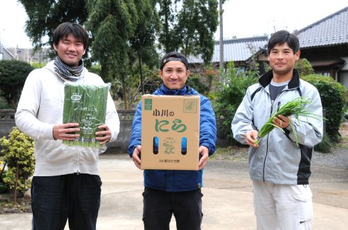高野 吉海さん、郡司 孝行さん、石田 真規さん（小美玉市）