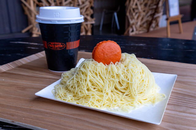 ダイヤモンブランに合わせて作られたという「SAZA COFFEE」のコーヒーは相性抜群！