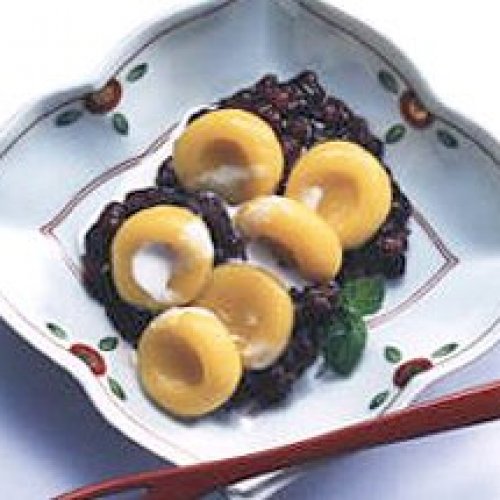 かぼちゃ団子の小豆あん