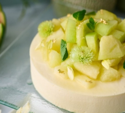 メロンとチーズのムース